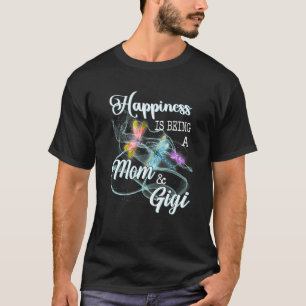 Happiness Is Being A Mum & Gigi Dragonfly Mother's T-Shirt