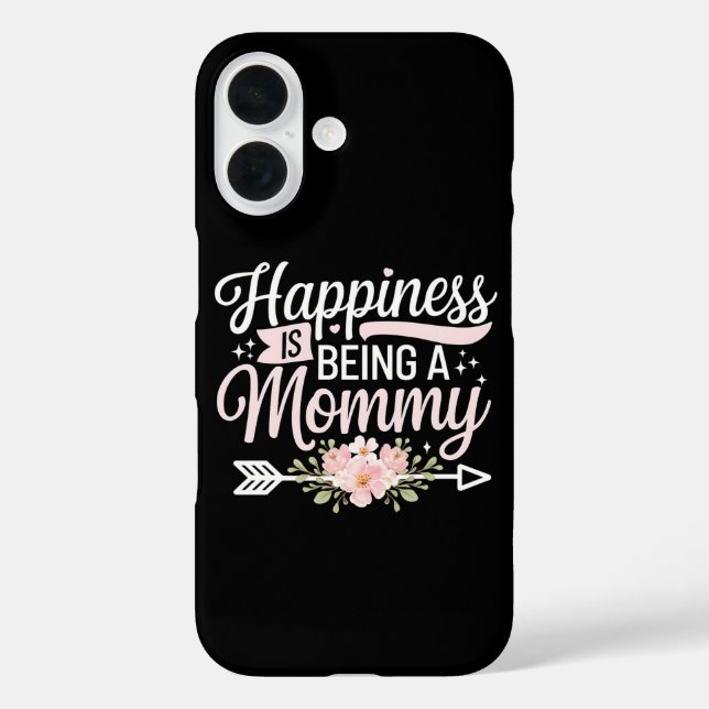 Happiness Is Being A Mummy Floral Mother’s Day Case-Mate iPhone Case (Back)