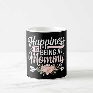Happiness Is Being A Mummy Floral Mother’s Day Coffee Mug