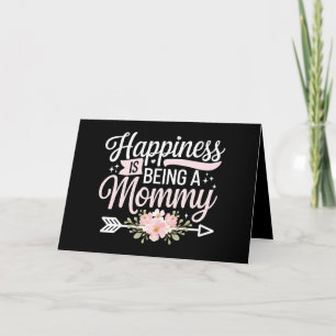 Happiness Is Being A Mummy Floral Mother’s Day Thank You Card