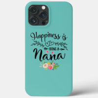 Happiness Is Being A Nana With Floral Heart