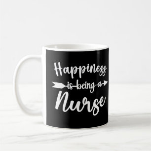 Happiness Is Being A Nurse Funny Nurses Coffee Mug