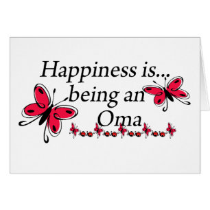 Happiness Is Being A Oma BUTTERFLY