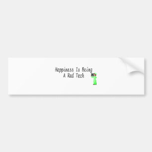 Happiness Is Being A Rad Tech Bumper Sticker