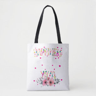 Happiness Is Being A Yaya Floral Mimi Mother's Day Tote Bag