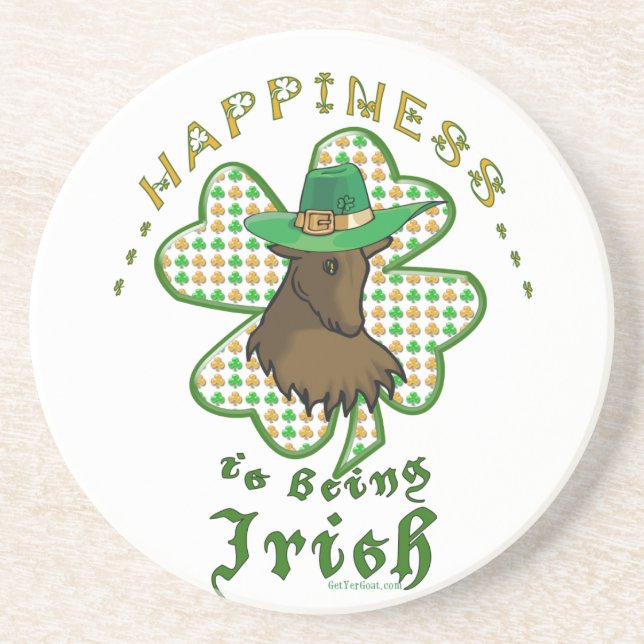 Happiness is Being Irish Coaster (Front)
