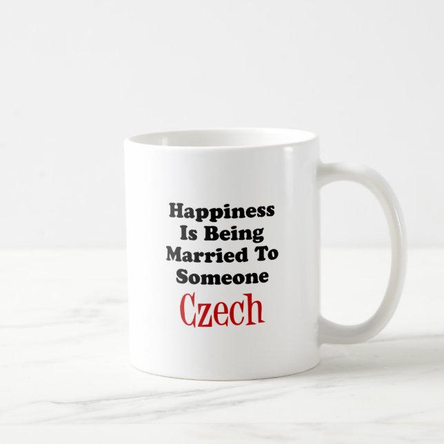 Happiness Is Being Married To Someone Czech Coffee Mug (Right)