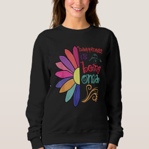 Happiness Is Being Oma Grandma To Be Sunflower Mot Sweatshirt