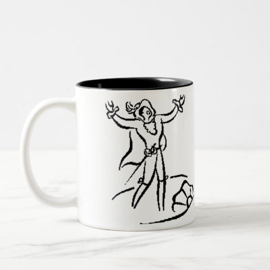 Happiness is being on stage. Two-Tone coffee mug