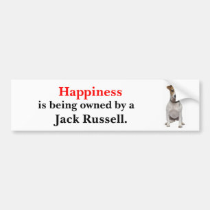 Happiness is being owned by a Jack Russell Bumper Sticker