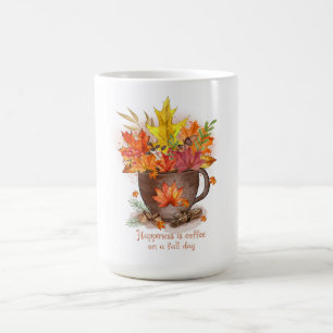 Happiness is Coffee on a Fall Day Mug