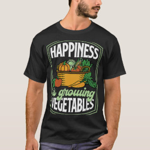 Happiness Is Growing Mushrooms Fungi Gardening 2 T-Shirt