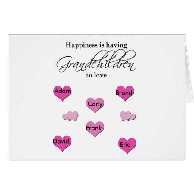 Happiness is Having Grandchildren to Love (Front Horizontal)
