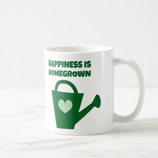 Happiness is Homegrown coffee mug for gardener (Right)