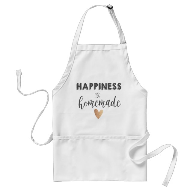 " HAPPINESS IS HOMEMADE " Apron (Front)