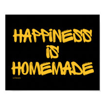 HAPPINESS IS HOMEMADE inspirational quote
