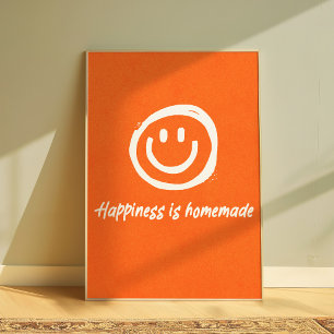 Happiness Is Homemade   Positive Quote Wall Poster