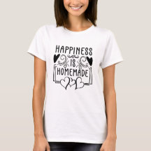Happiness Is Homemade Rustic Kitchen Quote Design