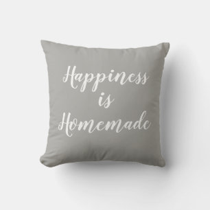 Happiness is Homemade Throw Pillow