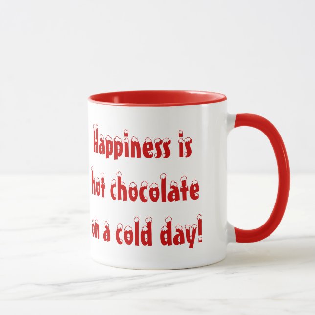 Happiness is Hot Chocolate Mug (Right)