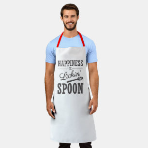 Happiness Is Lickin The Spoon Apron