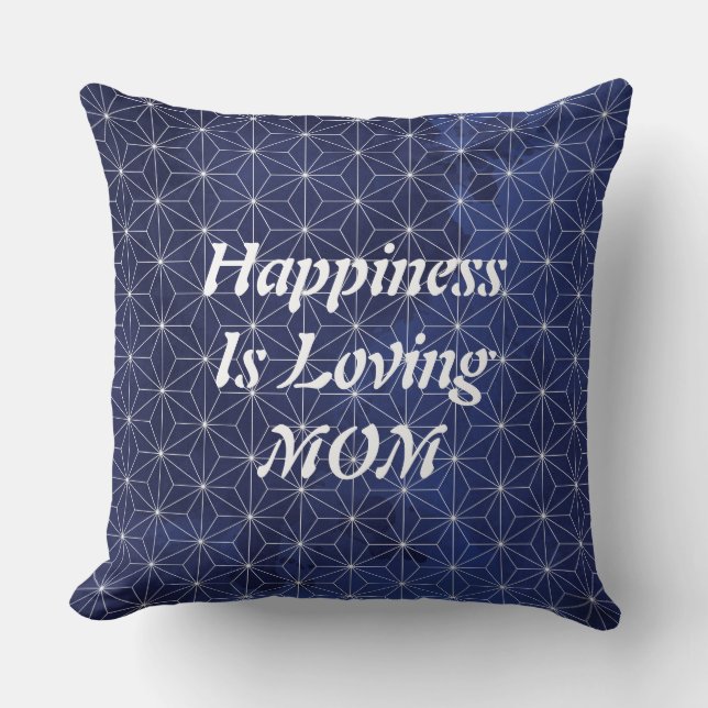 Happiness is Loving Mum Pillow (Front)