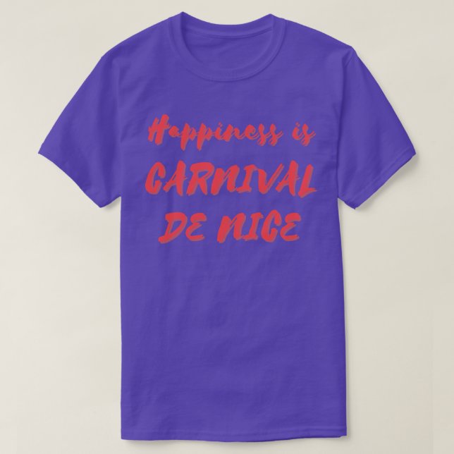 Happiness is nival De Nice T-Shirt (Design Front)