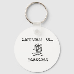 Happiness is Pancakes Key Ring