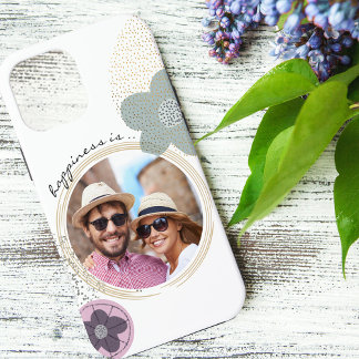 Happiness is .. Photo | Abstract Pop Art Flowers iPhone 12 Pro Max Case