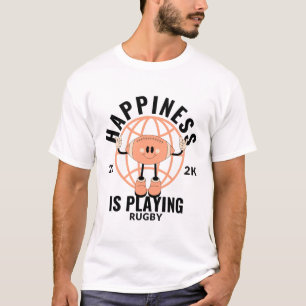 Happiness is playing rugby T-Shirt