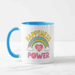 Happiness is Power Rainbow Mug