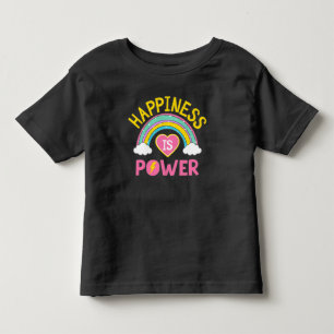 Happiness is Power Rainbow Toddler T-Shirt