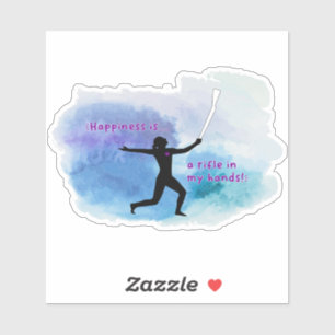 Happiness is.. Rifle Watercolor