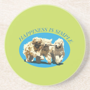Happiness is simple coaster