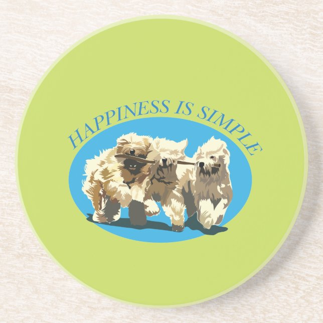 Happiness is simple coaster (Front)