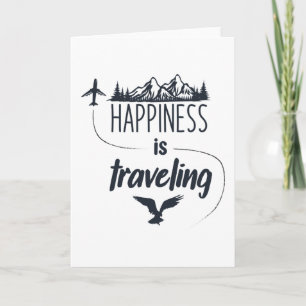 Happiness Is Travelling Card
