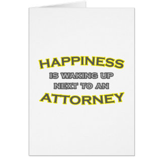 Happiness Is Waking Up Next To an Attorney