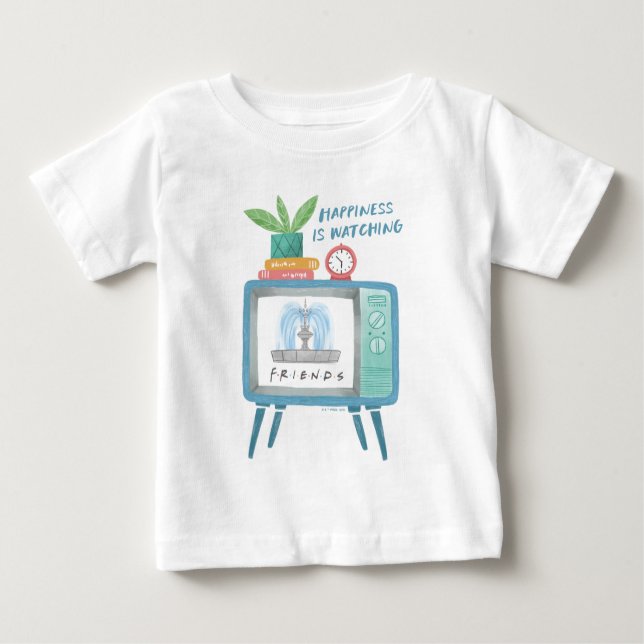 Happiness is watching FRIENDS™ Baby T-Shirt (Front)