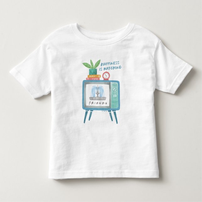 Happiness is watching FRIENDS™ Toddler T-Shirt (Front)