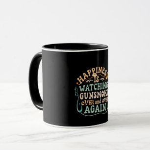 Happiness Is Watching Gunsmoke Funny Cowboy Hat Mug