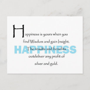 Happiness Is Yours Postcard