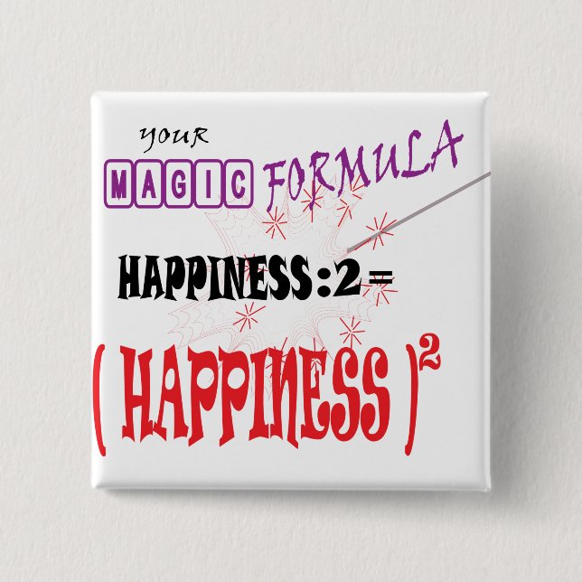 HAPPINESS MAGIC FORMULA GIFT BUTTON (Front)
