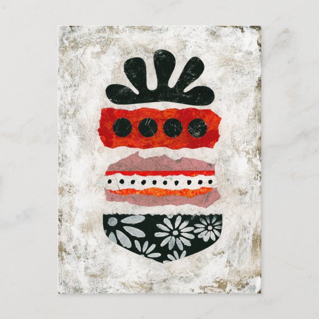 Happiness Matters Postcard - Abstract Art (Front)