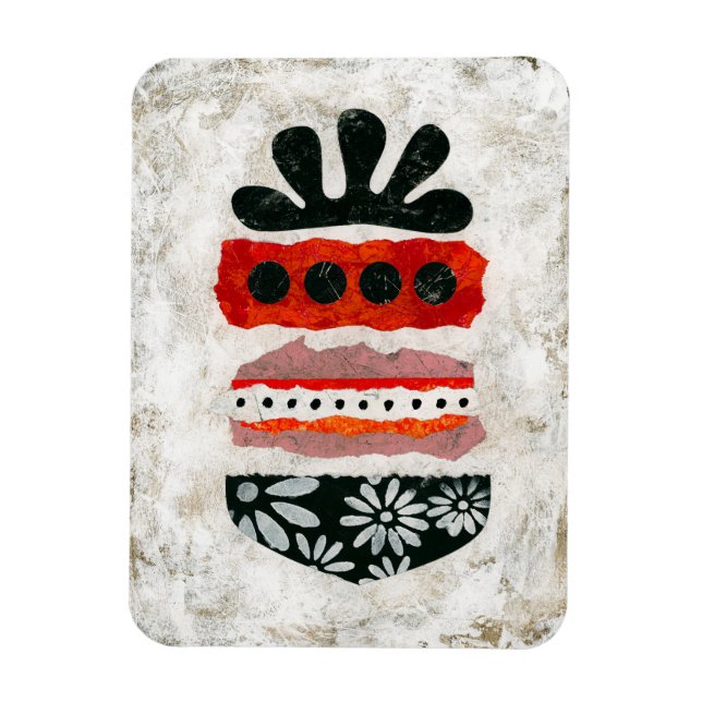 Happiness Matters Refrigerator Magnet Abstract Art (Vertical)