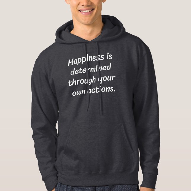 Happiness Men's Basic Hoodie (Front)