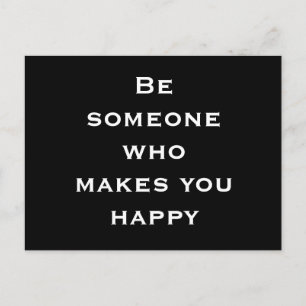 Happiness Motivational Postcard
