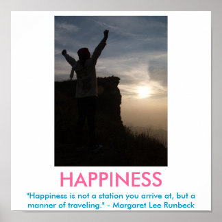 HAPPINESS motivational poster