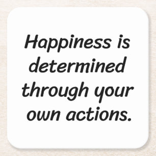 Happiness Paper Coaster