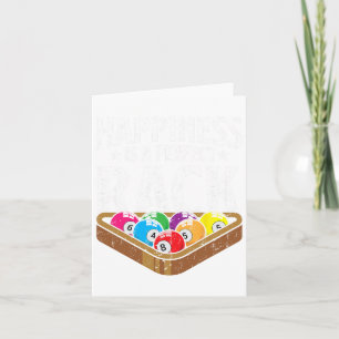 Happiness Perfect Rack Funny Pool Player Billiards Card