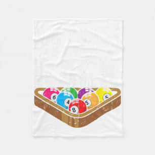 Happiness Perfect Rack Funny Pool Player Billiards Fleece Blanket